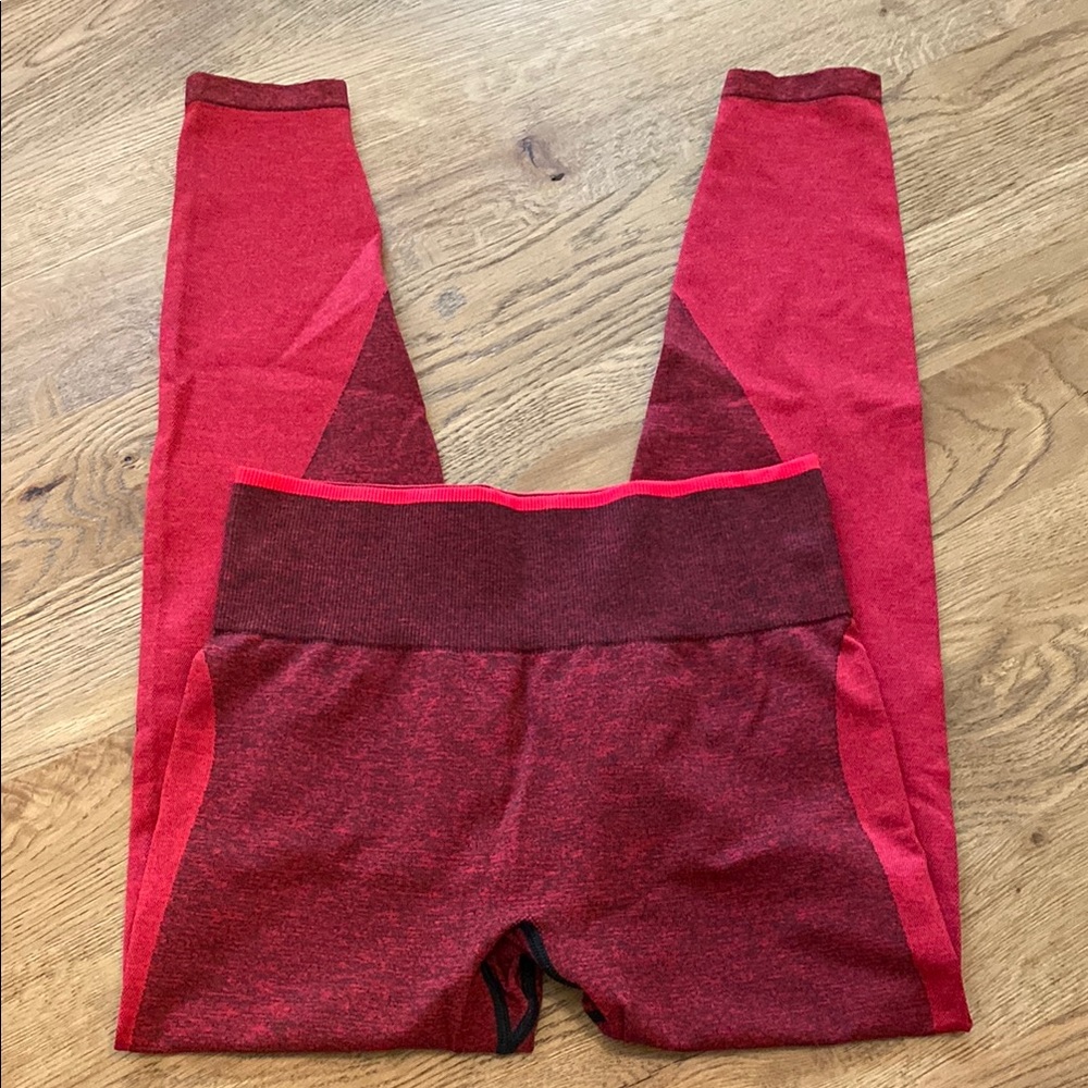 Victoria's Secret PINK Red High-Rise Seamless Leggings